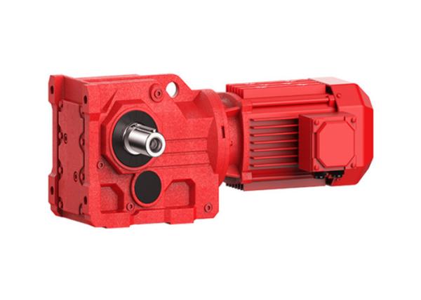 Redutor de motor de engrenagem helicoidal de bico espiral da série K com motor elétrico