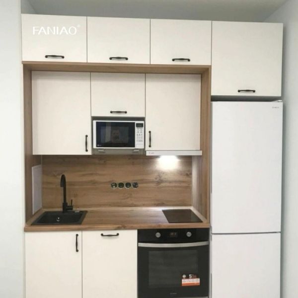 Модульные деревянные шкафы для кухни для квартир Все в одном шкафы Кухонная мебель Производитель