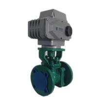 Conexão de flange de válvula de esferas elétricas de flúor motorizada de aço inoxidável