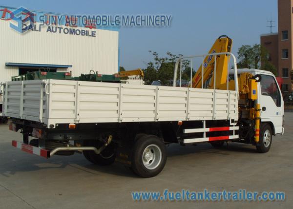 4 X 2 Isuzu 3000KG Diesel Crane Mounted Truck With Knuckle Boom