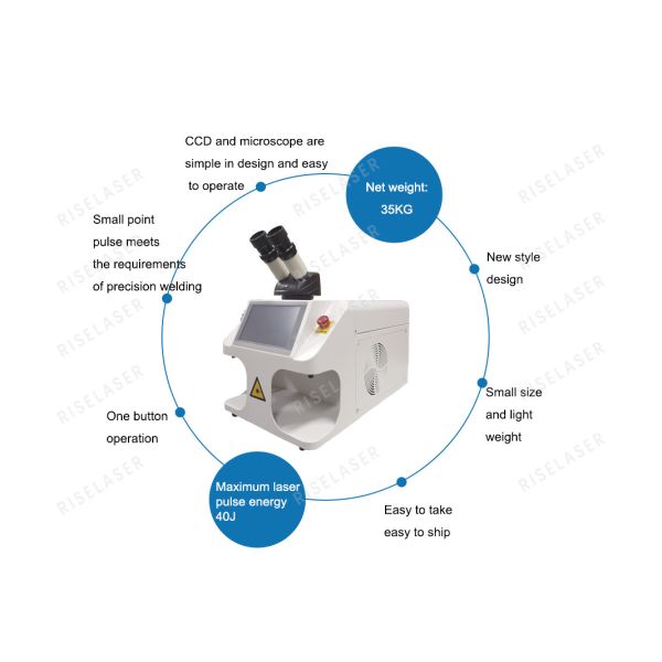 сварочный аппарат лазера ювелирных изделий ожерелья кольца 100w 60w привесной