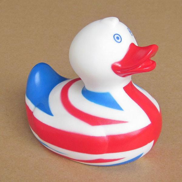 The United States flag plastic bathroom duck accessories for kids or advertisement