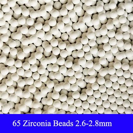 65 Grânulos de silicato de zircônio 1,6-1,8 mm Medios de moagem para pintura, tinta