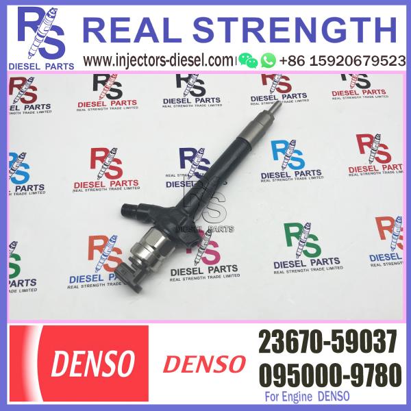 O injetor de combustível comum do trilho do inyector diesel provê de bocal 23670-51031 23670-59037 09500-9780 para o Toyota Land Cruiser 200 V8