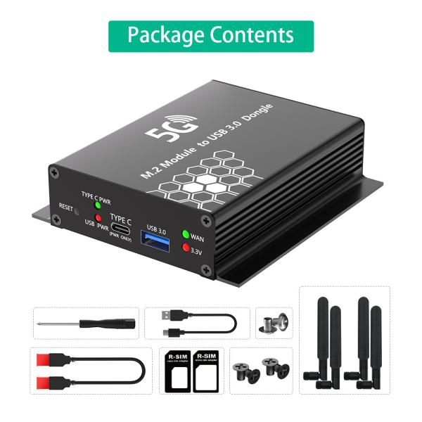 NGFF(M.2)  To USB 3.0 Adapter With Dual  SIM Card Slot For 3G 4G 5G Module