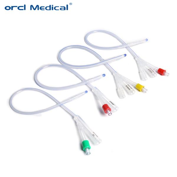 Coude tip 2 Way/3Way Silicone Foley Catheter for Patients with Urethral Obstructions in Rehabilitation Centers