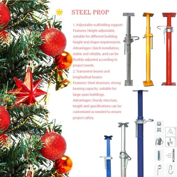 Adjustable Steel Prop Scaffolding Metal Props Construction Q235 Propssupport Props