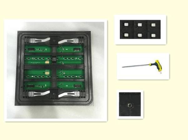 Nationstar Chip LED Advertising Display P8 320*320mm 1R1G1B Outdoor Front Service