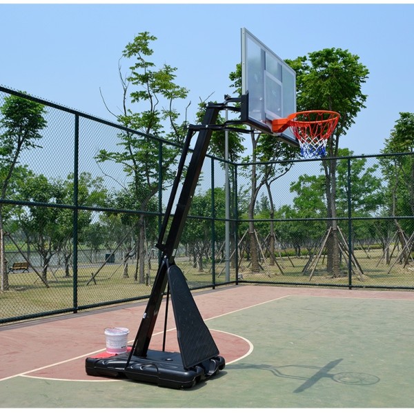 Portable Basketball Hoop with 36 Inch Backboard and Adjustable Height 1.9m-2.6m for Indoor Outdoor Basketball Stand