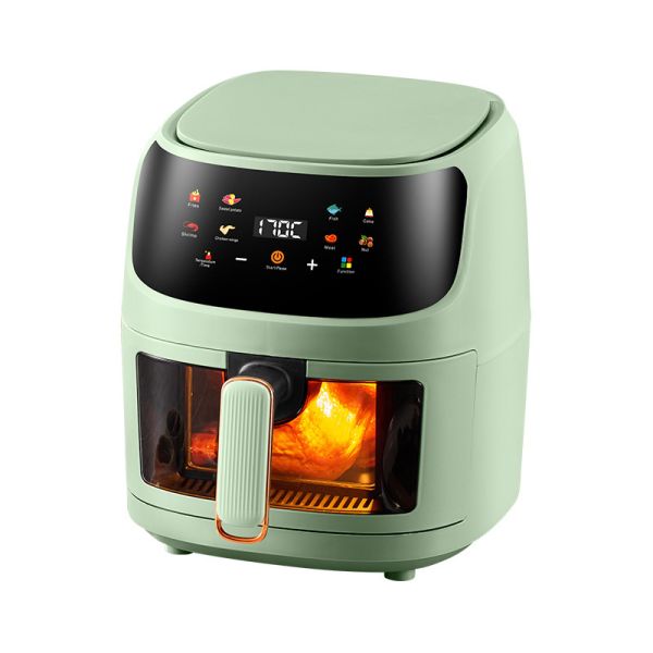 Intelligence Digital Electric Air Fryer with 8L Capacity and Stainless Steel Material