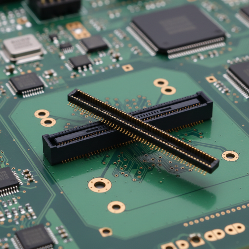 12Pin SMT Male Female PCB Connector 0.5Pitch Stack Height 6.0mm Board to Board & Mezzanine Connectors