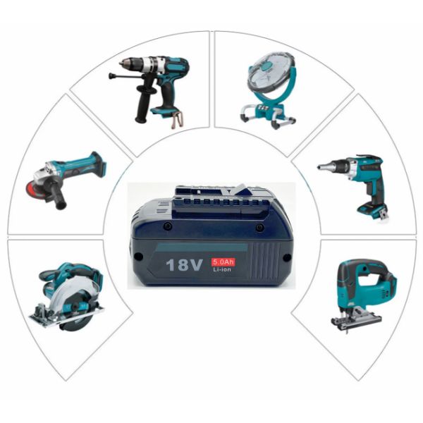 замена батареи Bosch 18v батареи лития электрического инструмента Лайфпо4 3ah 4ah 5ah 6ah