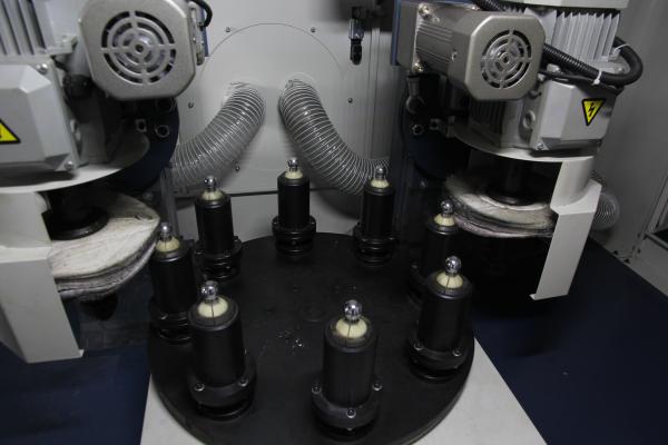 Stainless Steel Disc Automatic Polishing Machine Rotary Buffing Nylon  Polishing Mac