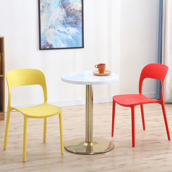 Colourful 83cm 0.288CBM Molded Plastic Chairs For Home