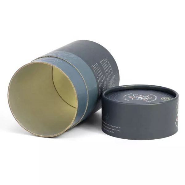 Coffee Collagen Powder Tea Paper Tube Packaging Airtight Peel Off Lid Food Grade