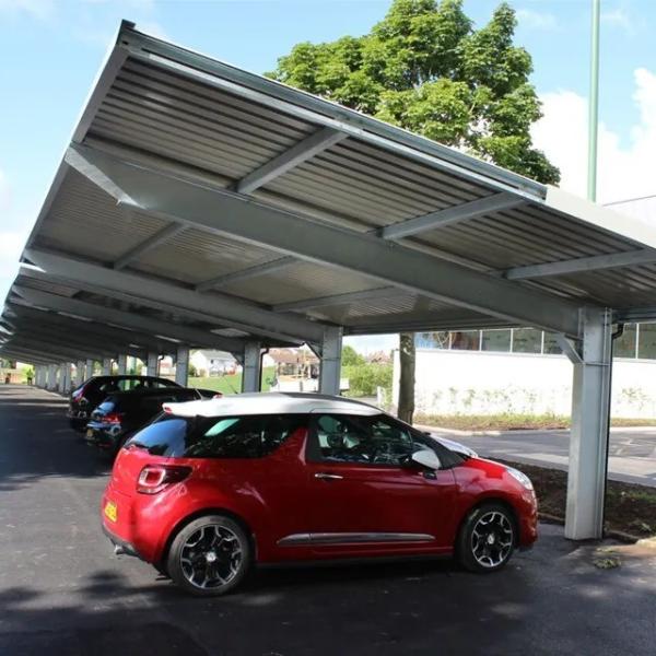 Natural 9kw Full Installation Solar Rack Aluminium Car Parking Structure System for Home