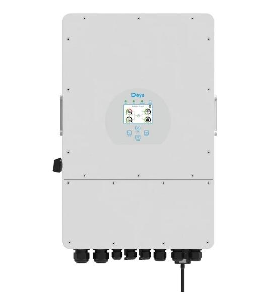 Type de régulateur MPPT Inverseur hybride à 3 phases de 10 kW pour panneaux solaires et système d'énergie