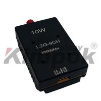 1.2GHz 10W 9CH Transmisor de video FPV inalámbrico de potencia ajustable para drones de carreras