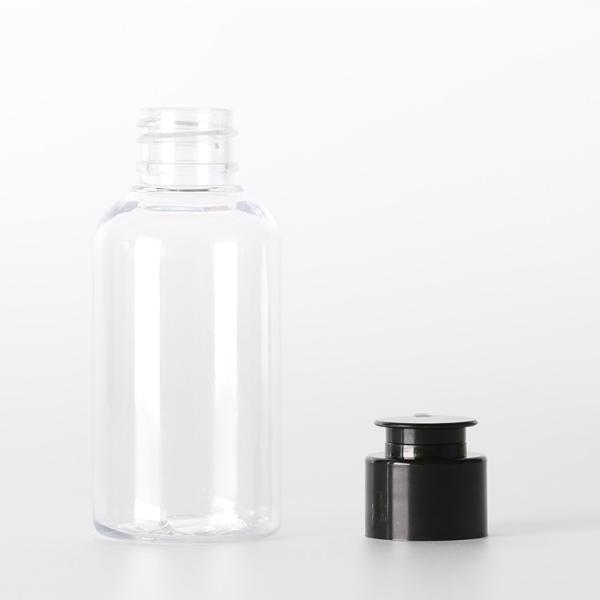 Renversez la couleur transparente essentielle de la bouteille 50ml d'huile de chapeau supérieur pour le conteneur de soins de la peau
