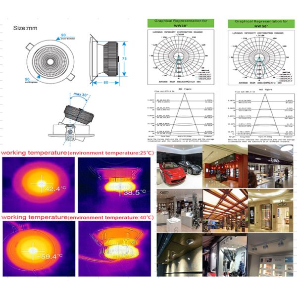 new products 2016 5 years warranty IP44 Rating dimmable 30w led downlight