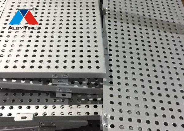 Exterior Decorative Aluminium Perforated Panel For Metro Station Hotel Airport