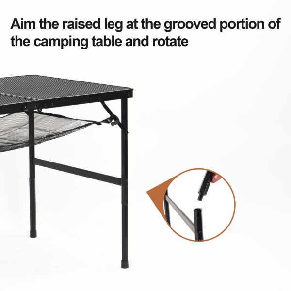 2023 Amazon Outdoor BBQ Party Patio Aluminum Portable Folding Camping Picnic Table
