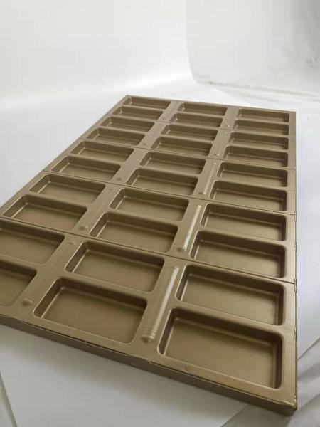 Folha de cookie 920x600x33.5mm industrial do ouro da bandeja de cozimento de PTFE 0.8mm