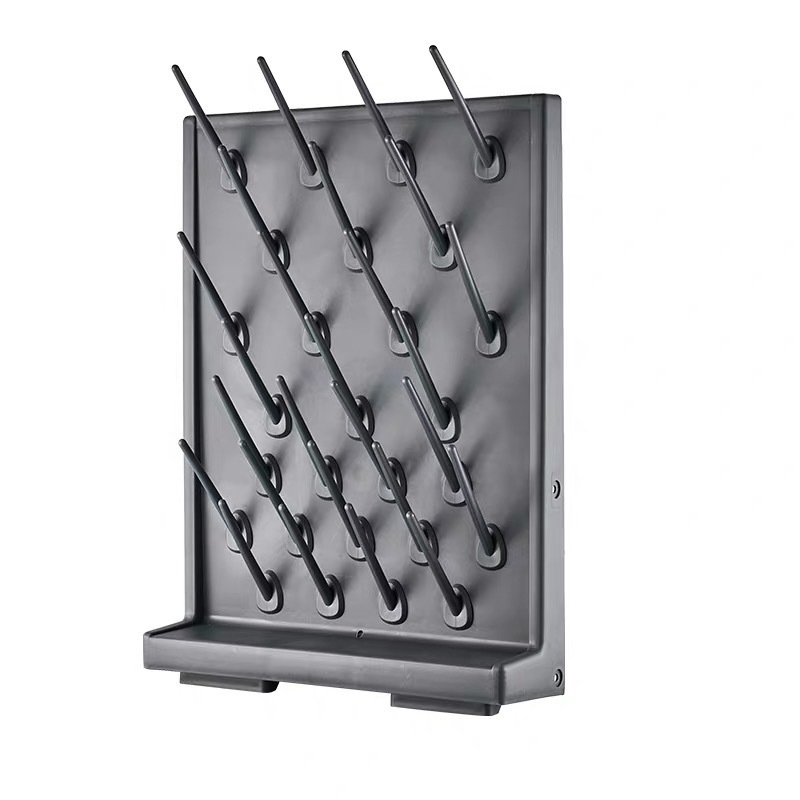 High Density PP Laboratory Pegboard Drying Rack Wall Mounted Lab Glassware Drying Rack
