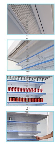 Охладитель 5 R134a/R22 Multideck открытый утомлял Pansonic с изогнутой дверью Lass