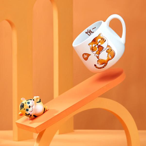Cartoon Tiger Coffee Mug Creative Simplicity Home Office With Hot Coffee Water Mug
