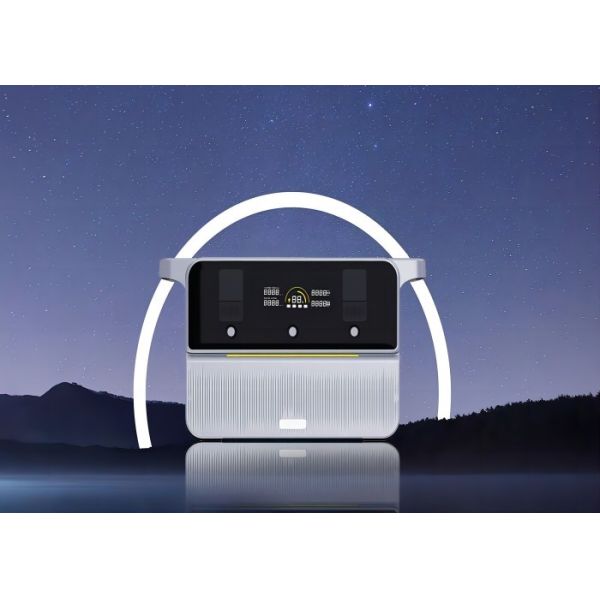 Estação de energia portátil com bateria de 1200 W ao ar livre multifuncional para acampamento