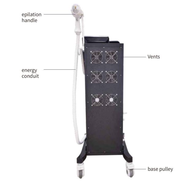 10.4 Inch 808nm Diode Laser Hair Removal Device Triple Wavelength Skin Rejuvenation