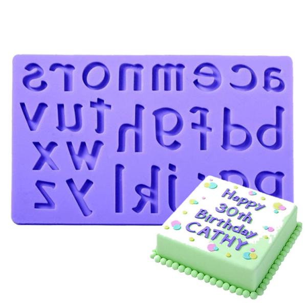 Fondant Silicone Letter Mold DIY Handmade Alphabet Moulds For Cake Decorating