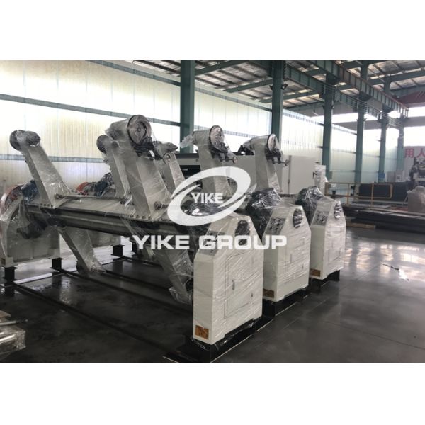 2 Layer Single Facer Corrugated Cardboard Production Line For Making Corrugated Sheet