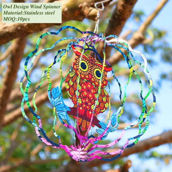 Espessura de gerencio 0.5mm do girador do vento de Owl Nordic Style Stainless Steel