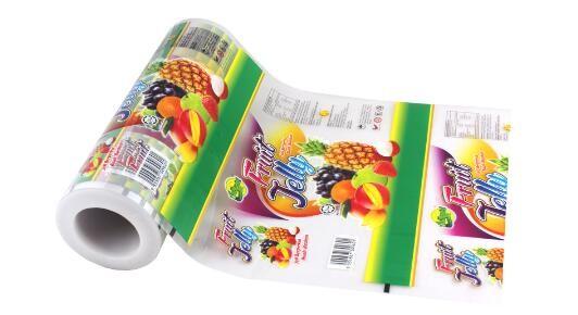 Printing Plastic Food Wrapping Cookie Roll Film Stock OEM plastic roll film