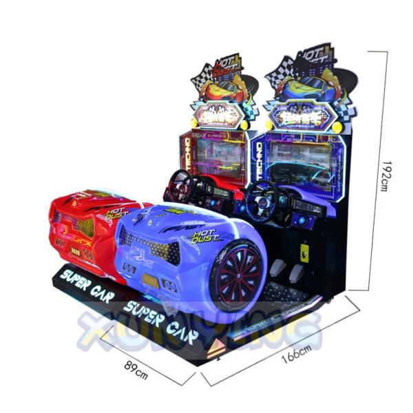 Image incluse 26' LCD à pièce actionnée Arcade de course pour enfants Machine de jeu de voiture de course