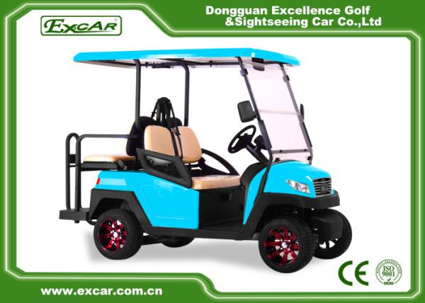 Carrinho bonde do golfe do motor de C.A. do carro 48V do golfe de Seater do azul 2 de EXCAR para a venda