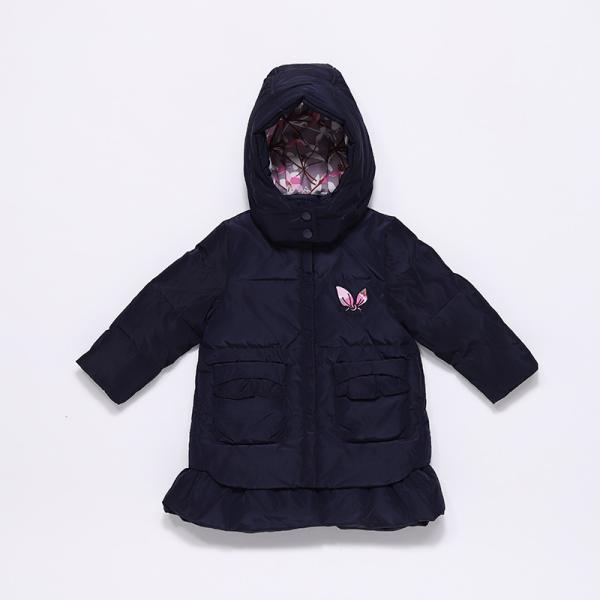 Wholesale Children'S Boutique 12M - 4T Pink Warm Down Outerwear Hooded Kids Clothes Winter Long Winter Coats Kids Girls