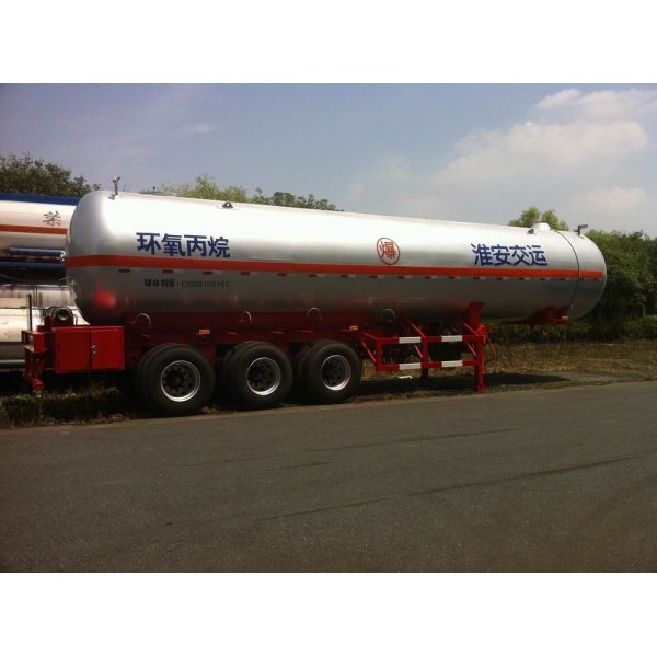 3x13T BPW Axle Stainless Steel Liquefied Gas Tanker Truck 10,435 US Gallon