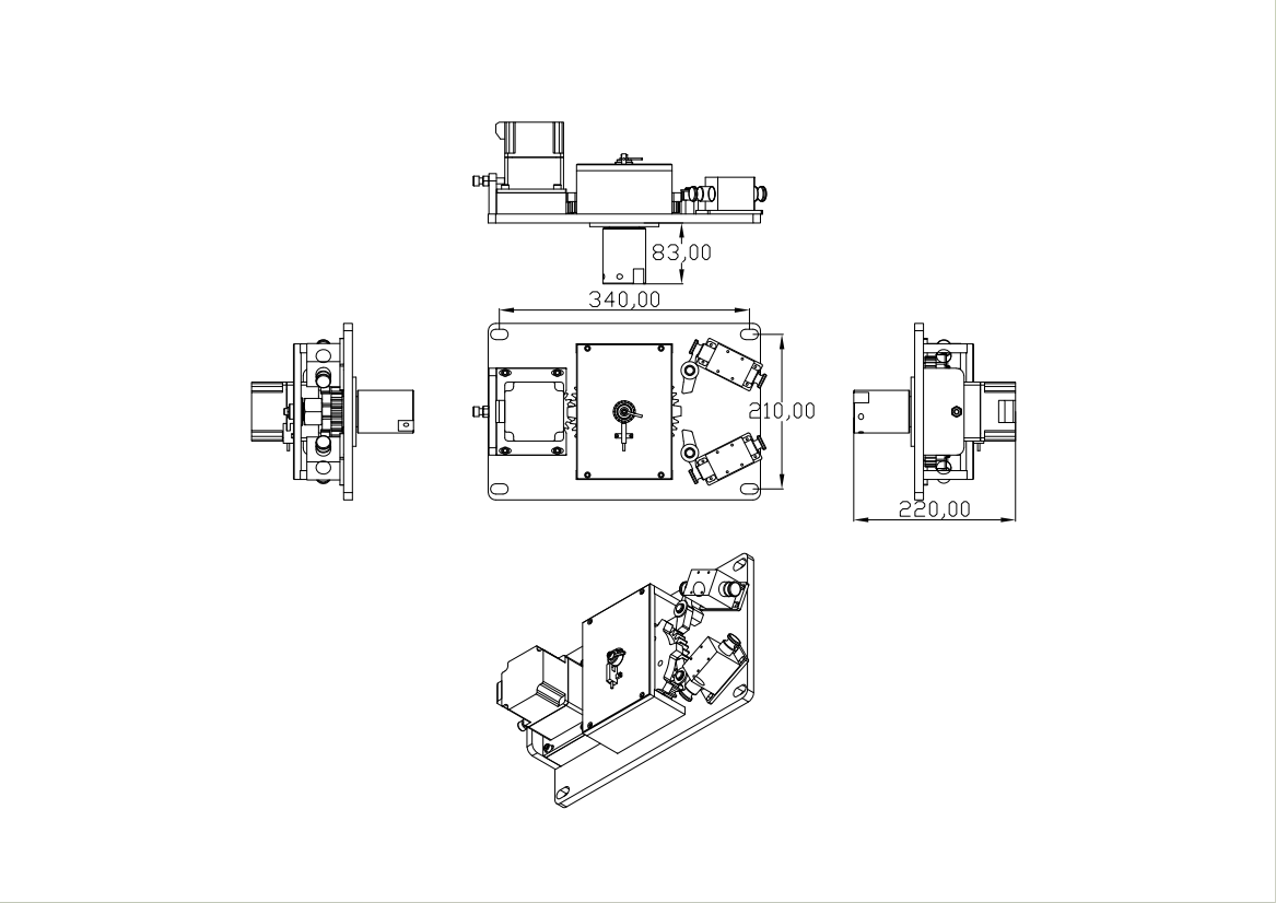 Full Height Turnstile Mechanism Full-Automatic Tripod Turnstile Movement Movement for Full Automatic Tripod Turnstile