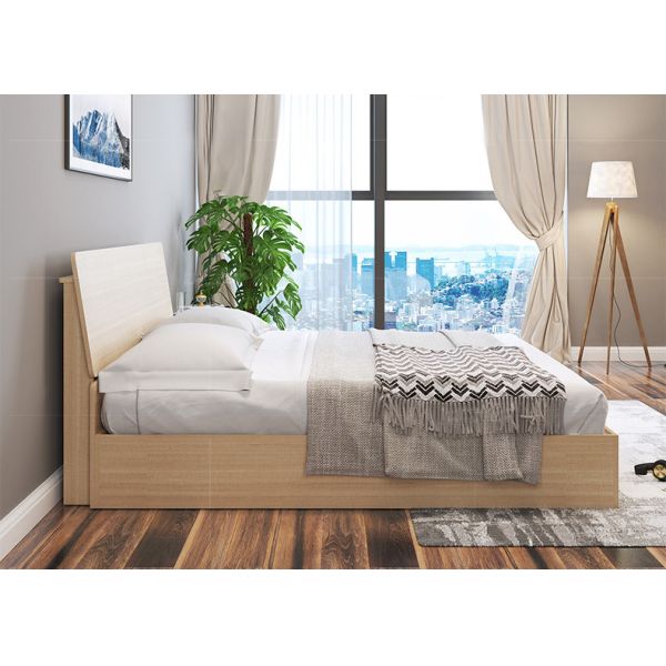 Elegant Hotel Style Furniture Bed Melamine Laminated Board With PVC Edge