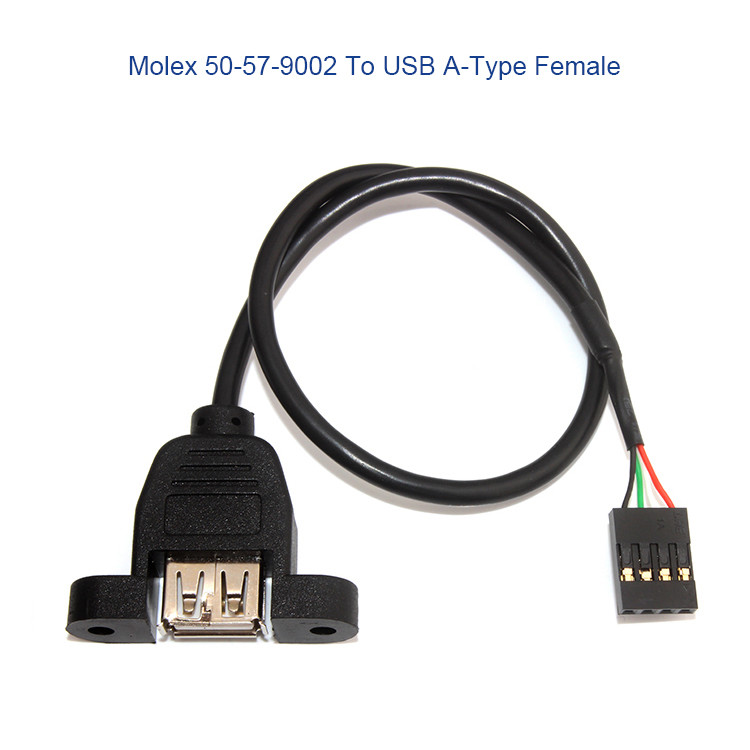 Проводка провода Molex 50-57-9404 изготовленная на заказ с SL 2.54mm 4 соединитель пути 70066