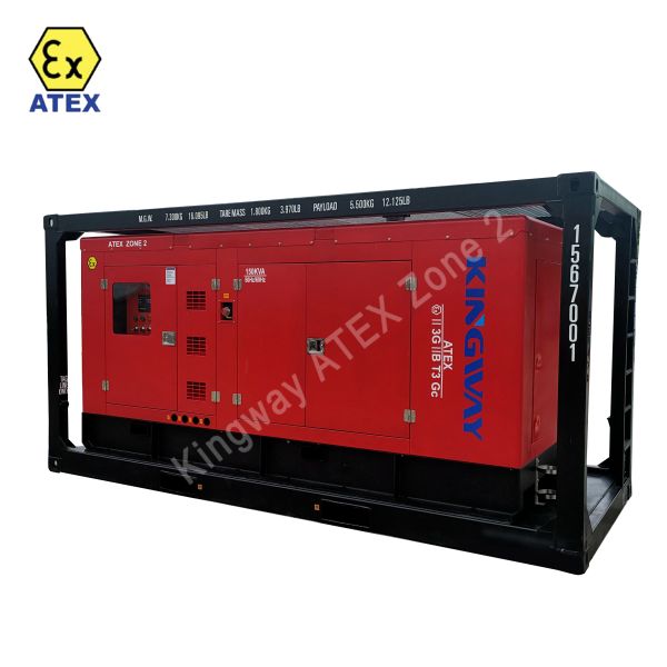 Offshore Oil &  Gas Platform Rig Safe 20KVA Diesel Generator Silent Canopy DNV Lifting Frame