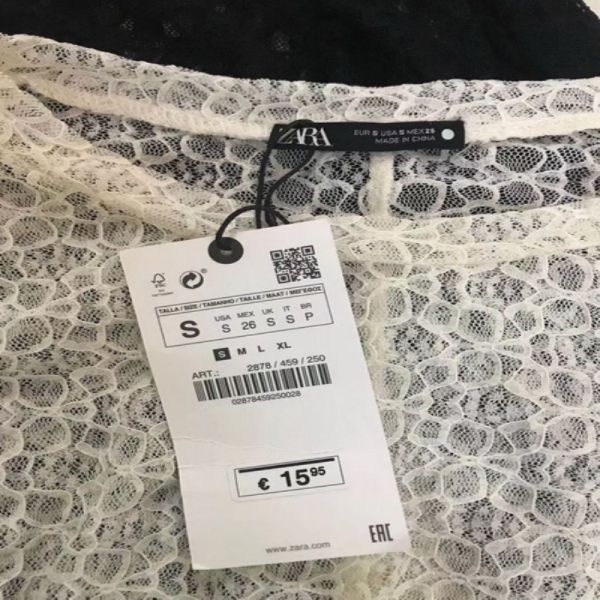 ZARA,Lady'S Top Thin Lace Sexy Short Sleeves It'S Cool In Summer 3 Colors Daily Casual