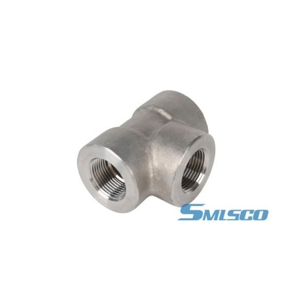 F316Ti Stainless Steel Forged Tee 3000 LBS High Temperature Fitting