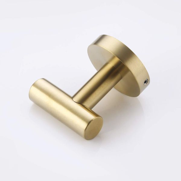 Polished Bathroom Hardware Accessories Single Robe Hook