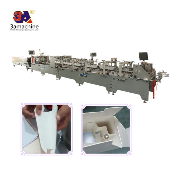 Folder Gluer Machine for Hard Cover Book Making Incorporating Water Soluble Cold Glue