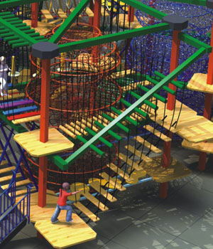 Safe Outdoor Adventure Playground For Park / School /  Mall