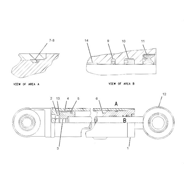 CA7X2791 7X-2791 7X2791 Hydraulic Cylinder Seal Kit Fits C-A-T 12G 14G 16G 120G-160G Cylinder Seal Kit